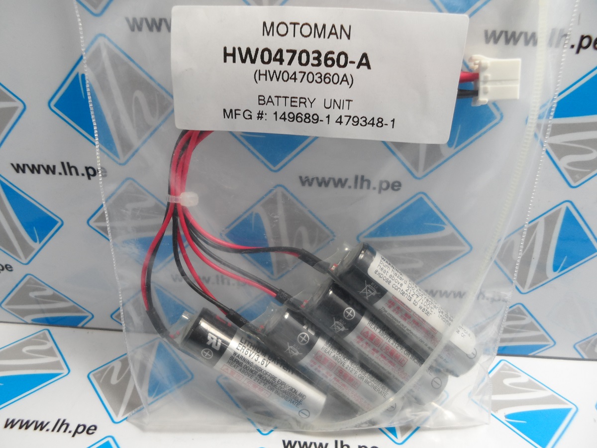HW0470360-A 149689-1 3.6 v 4x er6v para Yaskawa Motoman Robot Batería